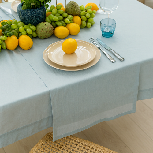 Bordløper i 100% Lin – Himmelro