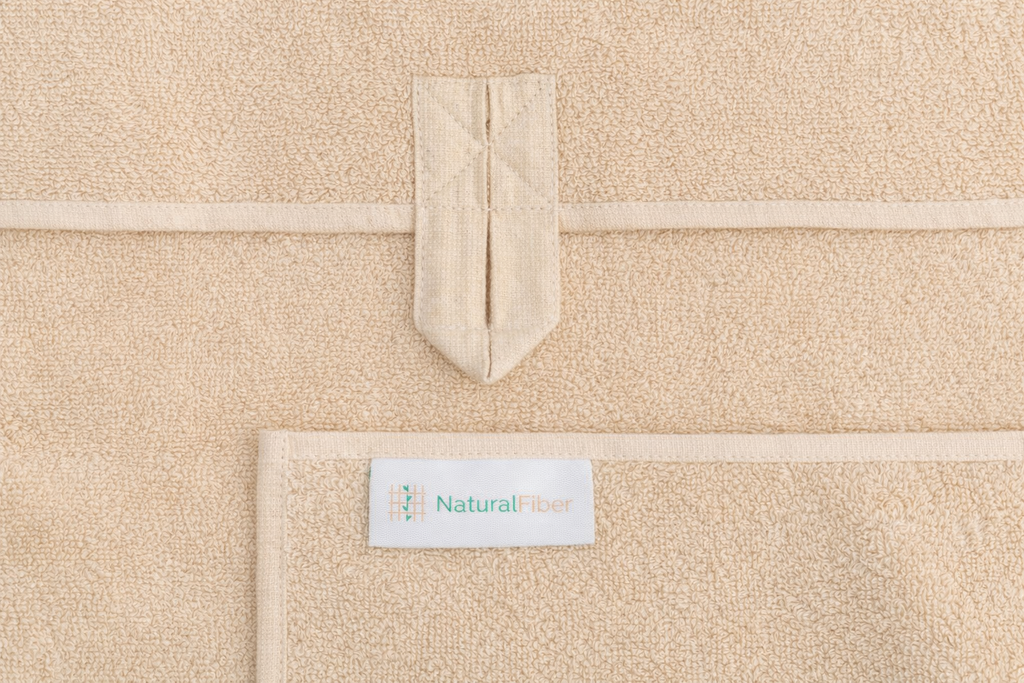 Håndkle i Hamp & Økologisk Bomull – Naturfarge